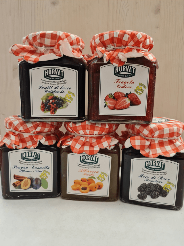 Confetture Horvat con il 60% di frutta 350gr